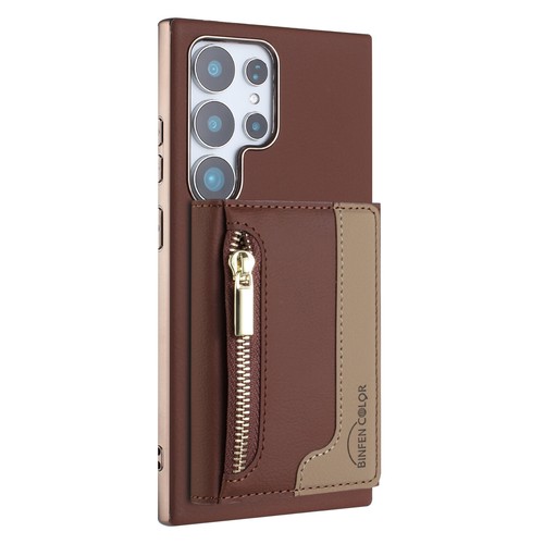 For Samsung Galaxy S25 Ultra S24 S23 22 Zipper Leather RFID Wallet Magnetic Case - Picture 6 of 85