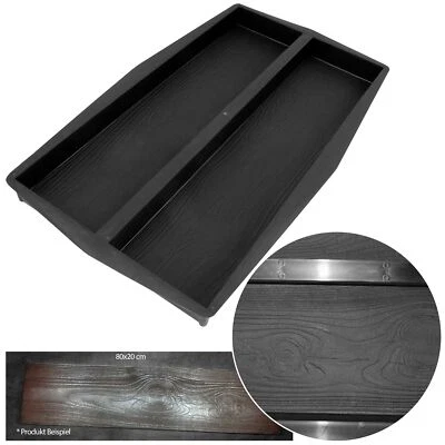 Schalungsform Gießform Betonform Trittsteine Platten Form 2in1 Holz-Optik 80x40 - Bild 1 von 4
