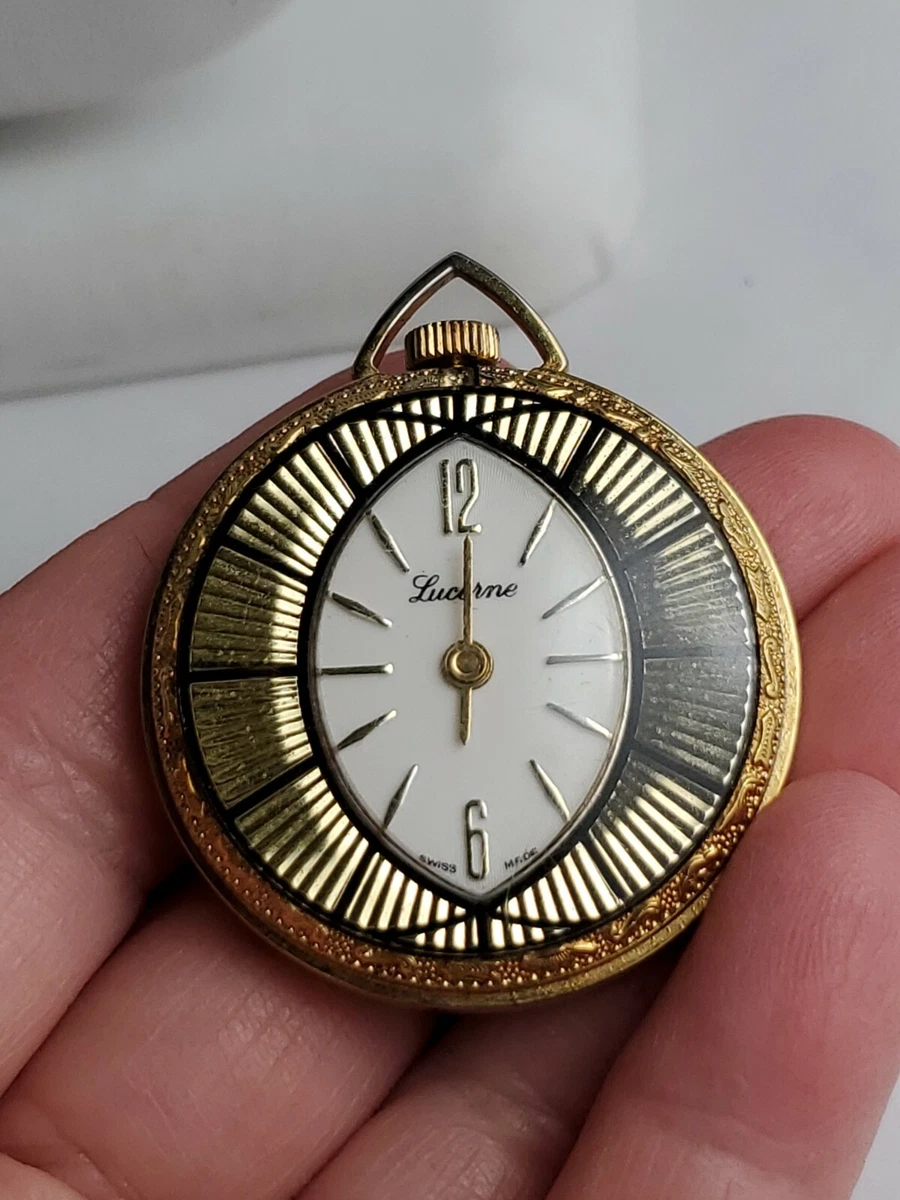 Sold at Auction: Vintage Lucerne Ladies Medallion Pendant Watch, Swiss Made