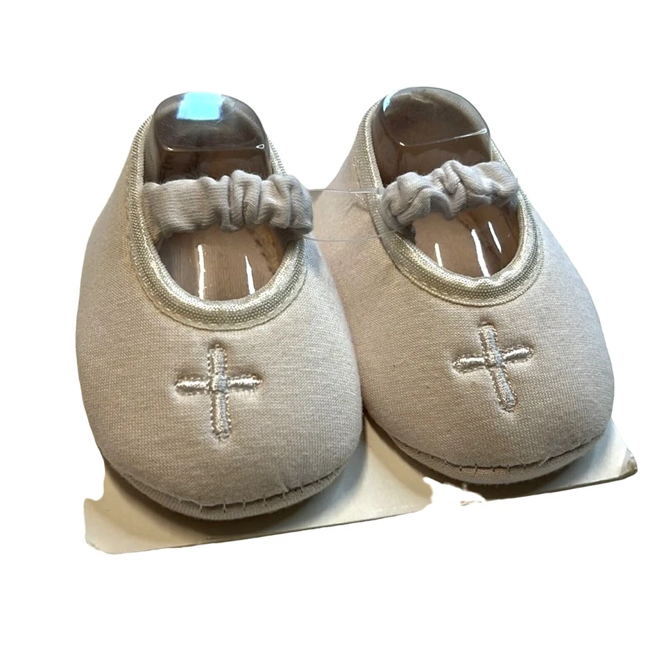 Juego de diadema y zapatos de cuna blancos para empezar, 0-6MO, ¡NUEVO CON ETIQUETAS!! Foto 2 de 3