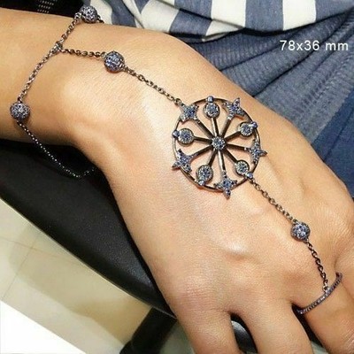 silver chain handbolsa strap