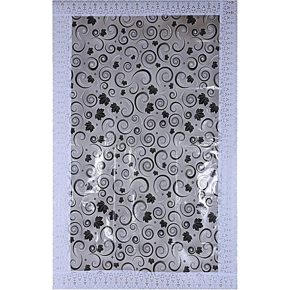 Waterproof Table Circle Print Dining Table Cover 6 Seater Cloth 90x60 Inch US - Image 2 of 4