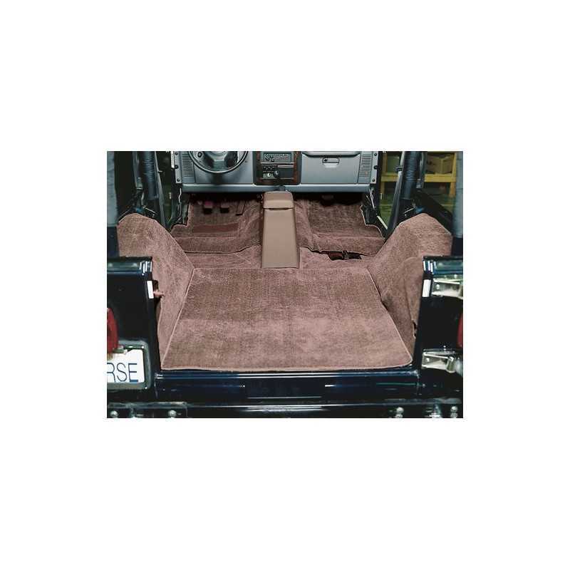 Tapis moquette marron Jeep Wrangler TJ 96-06 revêtement sol habitacle 1606.22