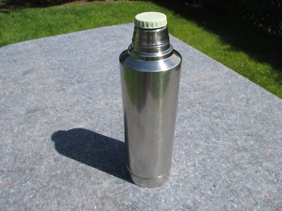 HTF STANLEY ALADDIN ALL CHROME QUART VACUUM THERMOS SHINY CLEAN