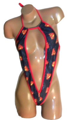 NWT Sexy one piece adjustable back thong bodysuit slingshot pole dancer Deep V