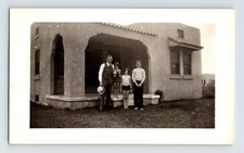 Photo California Long Beach CA Spanish Revival House 1931 Family - 5 x 3