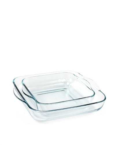 Glass Baking Dishes for Oven, Casserole Dish Set, Square Ovenware, Set of 2 - Picture 5 of 7