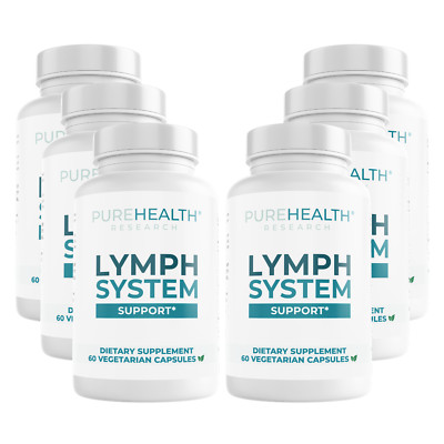 Lymphatic Support Supplement To Reduce Swelling, PureHealth Research x6