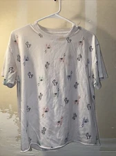 Womens Medium Awaka Llama Tshirt Pajama Top