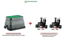 KIT IRRIGAZIONE POZZETTO JUMBO MAXI + ELETTROVALVOLA 1 RAIN PRATO GIARDINO POPUP