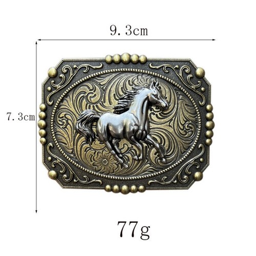 Fibbia cintura western cavallo selvaggio corsa stile vintage uomo donna abbigliamento cowboy rodeo - Foto 8 di 14