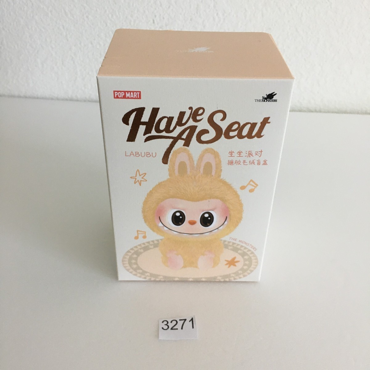 Labubu Have a Seat HEHE ラブブ　pop mart Pop Mart x The Monsters Labubu Have A Seat Vinyl Plush