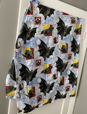 Vintage 1992 DC Comics Batman Twin Size Flat Sheet 90s Fabric