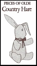 Bunny Rabbit Easter Stuffed Animal Fabric Sewing Pattern Toy Country Hare 16"
