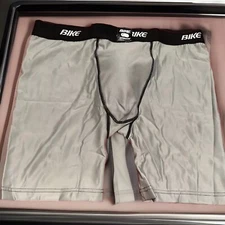 BIKE MEN ATHLETIC COMPRESSION SHORT SUPPORTER BOXER WITH CUP POUCH SIZE XL NEW