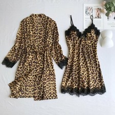 Robe de Nuit Kimono Femme Pyjama deux pieces ete ensemble Deconctracte Sexy Soie