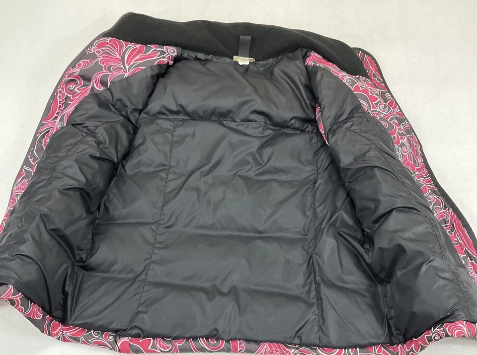 Chaleco acolchado Athleta rosa/negro cachemir/floral para mujer L Foto 4 de 4