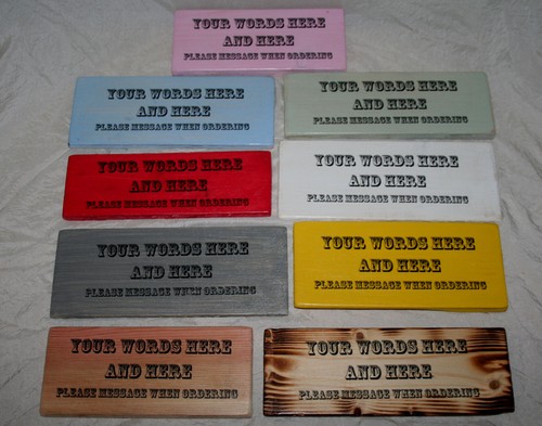 Wild West Style Personalised Sign Plaque Gift Home Den Birthday Indoor Outdoor - Picture 36 of 74