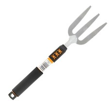 Garden Hand Fork Medium Handle Heavy Duty Carbon Steel Head Cultivate Soil Weeds