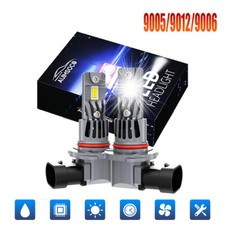 For GMC Sierra 1500 2014 2015 9012 LED Headlight Kit Bulbs Super White 10000K