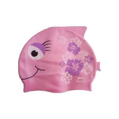 Slazenger Pink Fish Swim Hat UK