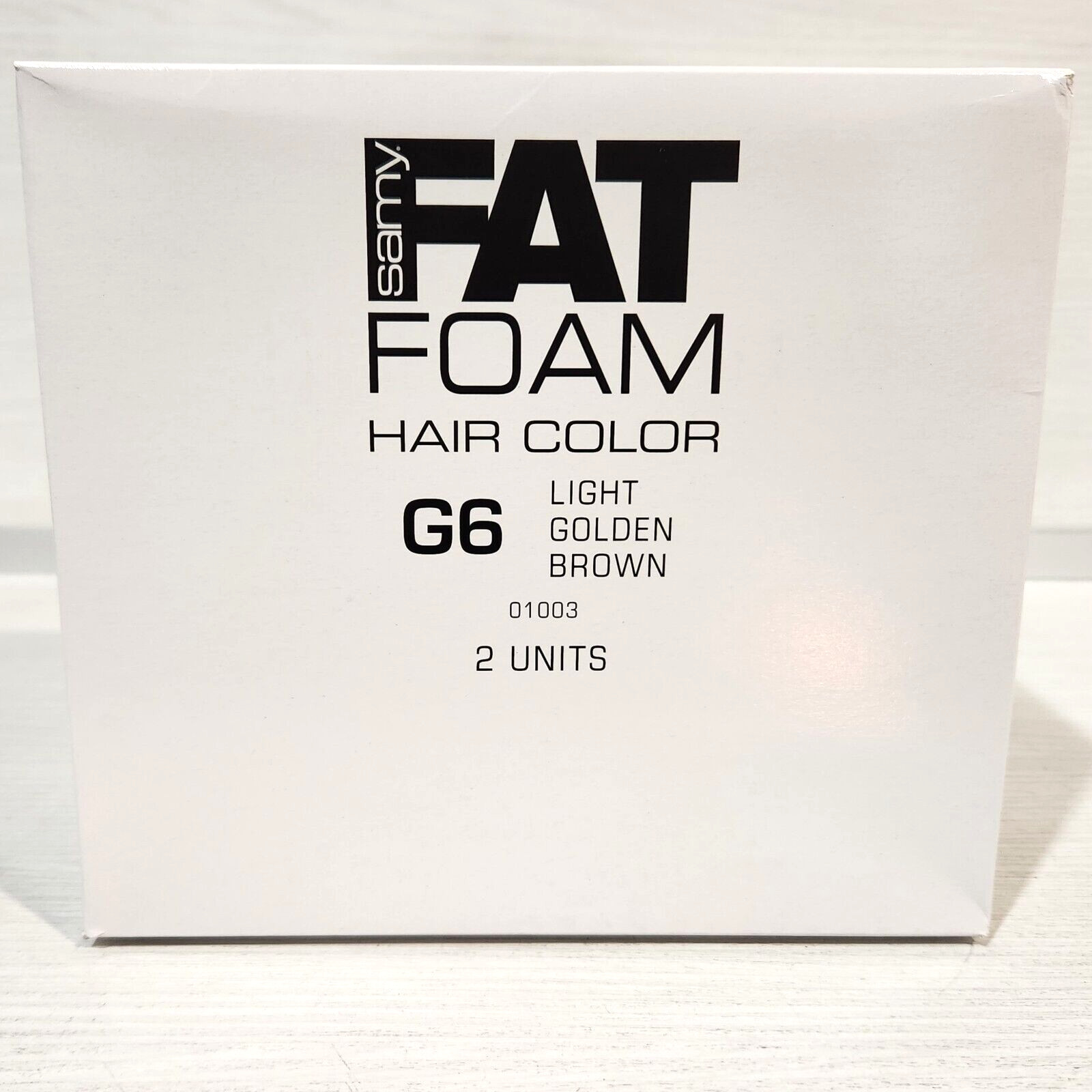 Samy Fat Foam Hair Color G6 Light Golden Brown 1 Unit Discontinued Permanent Dye