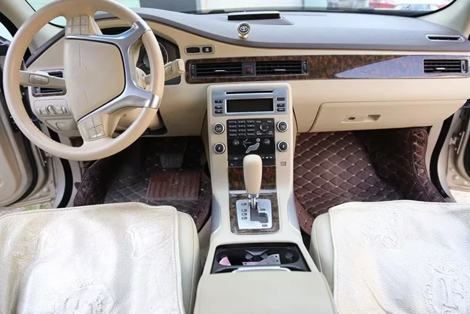 7PCS Agate wood grain Car Interior Kit Cover Trim For Volvo S80 2009-2015 - Image 2 of 4