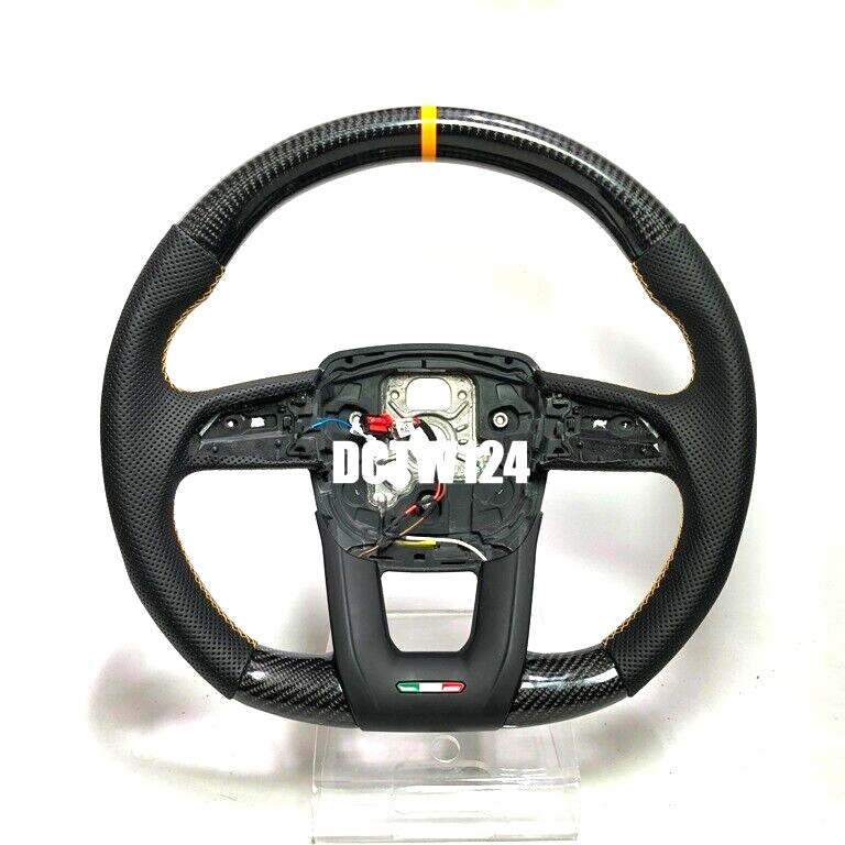 Real Carbon steering wheel Lamborghini URUS 18~ Yellow Ring stitching exchange