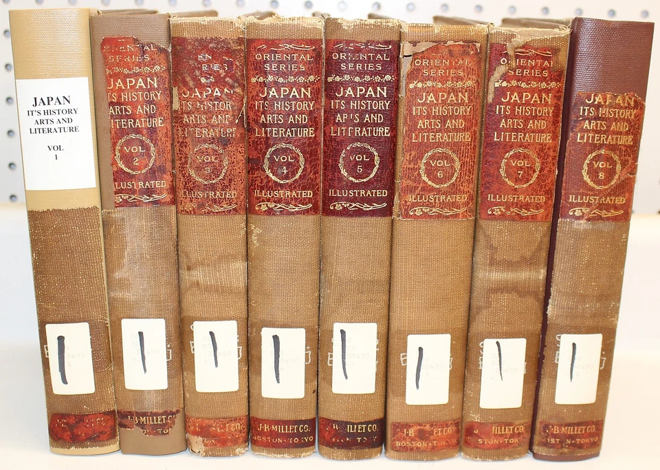 Japan its History Arts and Literature 8 Volumes Capt. Frank Brinkley 1902 - Image 2 of 4