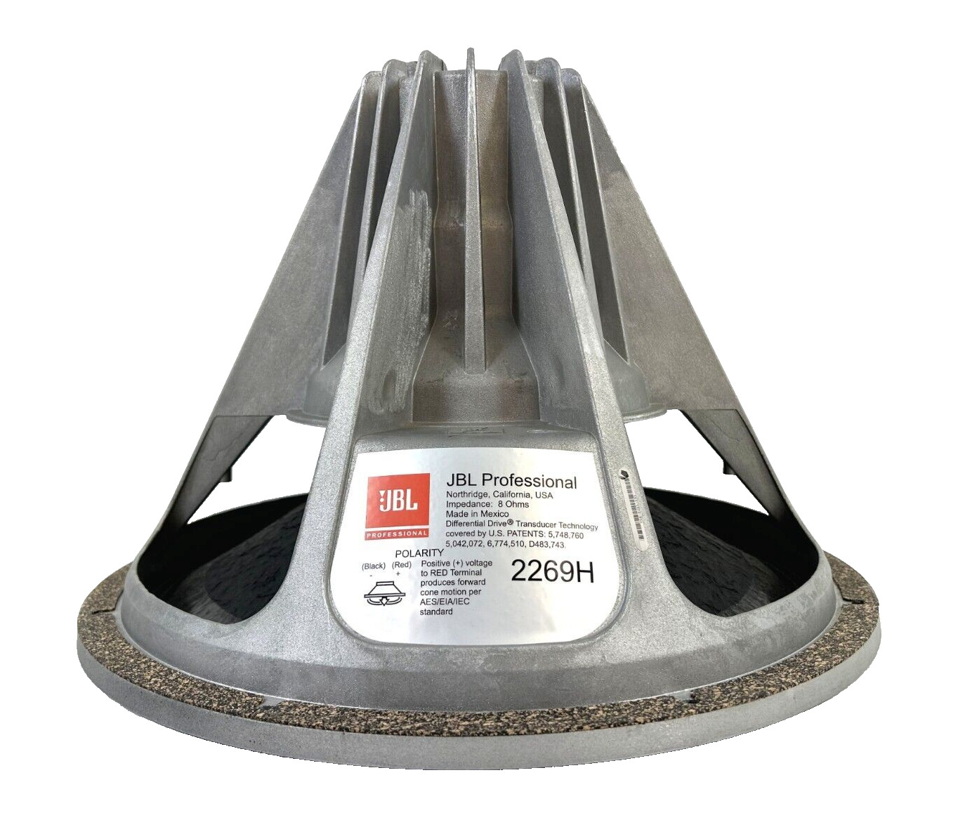 JBL 2269H Neodymium 2200W 18″ LF Woofer Transducer 354096-001X - DCR 5.0