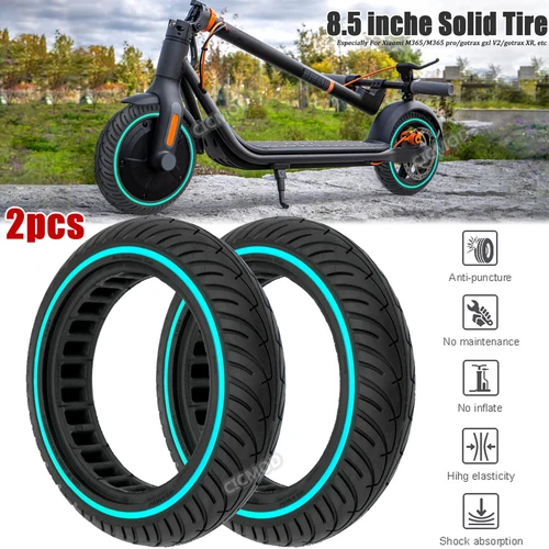 2PCS Replacement Solid Tyre 8.5" Honeycomb Tire for Xiaomi Mi M365 Pro E-Scooter