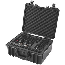 18.9 16.3 8.5in Lockable Hard Pistol Case w/Pre-cut PU Foam Waterproof Dustproof