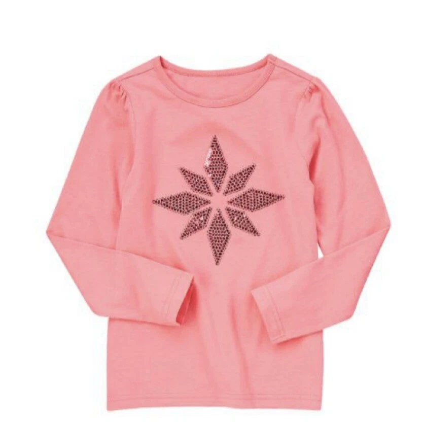 NUEVO CON ETIQUETAS Crazy8 Traje de Vacaciones LS Lentejuelas Copo de Nieve Camiseta Cinta Falda a Cuadros M (7-8) Foto 2 de 4