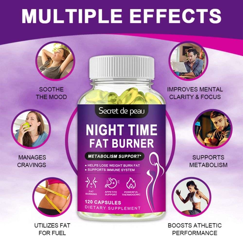 Night Time Fat Burner Supplement For Fat Burn Weight Loss Appetite