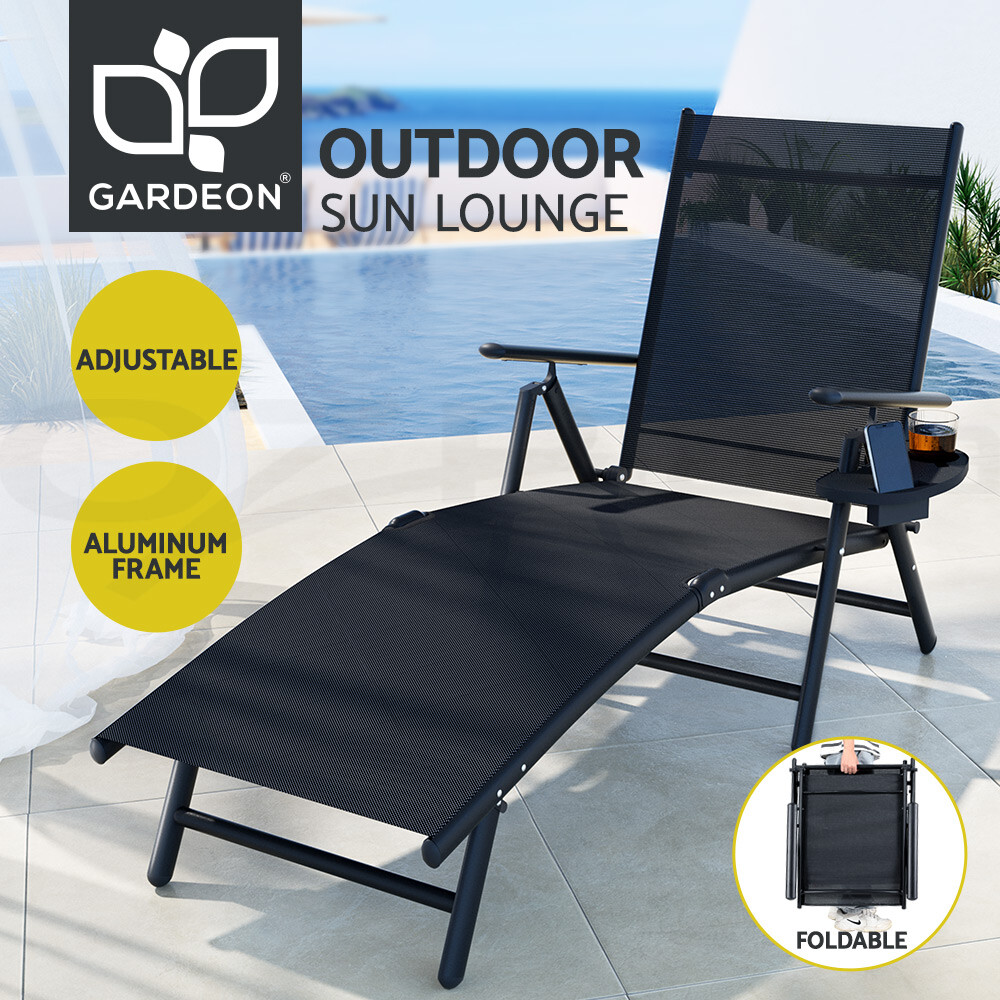 Gardeon Sun Lounge Outdoor Lounger Recliner Chair Foldable Patio