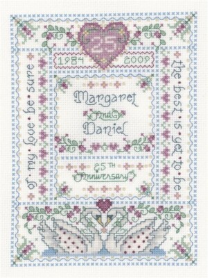 Imaginating Inc - Unser Jubiläum von Joan Elliott - Kreuzstichkarte.