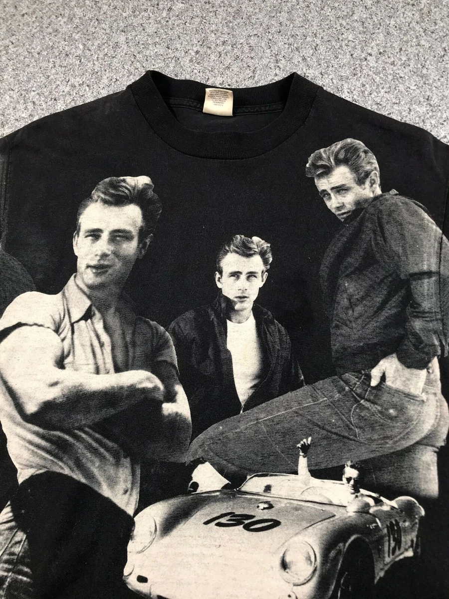 1990 Vintage JAMES DEAN ALL OVER PRINT Mens T Shirt Medium Movie