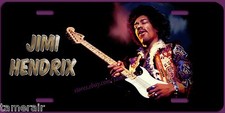 JIMI HENDRIX ART LICENSE PLATE, Painted and Made in USA by the Artist
