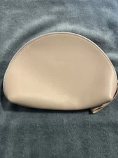 Mansur Gavriel Nude Pink Leather Moon Clutch/Wallet