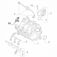 Genuine Air Pressure Sensor - Fiat 500 / 500X / Panda / Tipo | 55219296