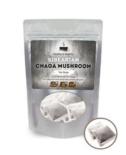 Organic Siberian Chaga Mushroom Tea 25 Bags Wild Harvested from Altai Mountains