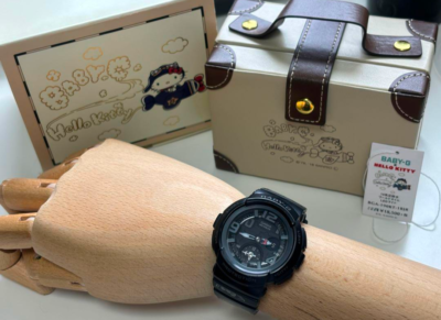 CASIO Baby-G x Hello Kitty Limited Edition Ladies Black Watch BGA