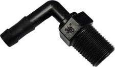 Banjo 90 Degree Hose Fitting 3/8" Male Thread X 3/8" Hose Barb - HB038-90