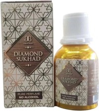 Sandalwood Arochem DIAMOND SUKHAD 25ml Attar Oil Perfume Fragrance Alcohol Free