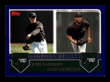 JOSH HAMILTON / CARL CRAWFORD ⚾ 2002 Topps RC #325 Tampa Bay Rays NM
