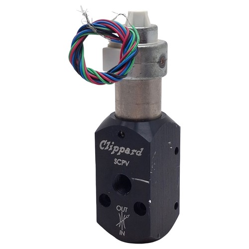 Clippard SCPV-1-3 Needle Valve, 1/8in NPT, Vac-100psi, 0-280l/min, 7-35VDC