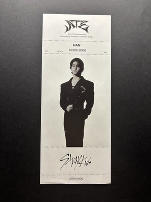 Stray Kids Skz ATE Limited Han Jisung receipt