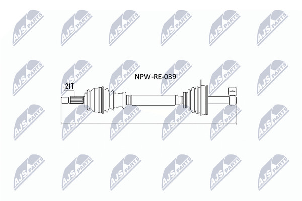 NTY Antriebswelle NPW-RE-039 FüR Renault Sandero Dacia Logan Stepway 1 BS0H BS0F-image