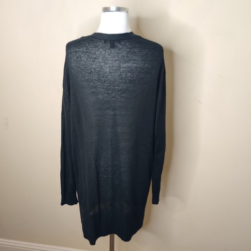 Ann Taylor Leinenmischung Strickjacke groß Damen vorne offen Langarm - Bild 5 von 7