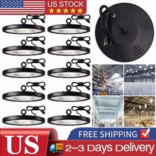 10 Pack 500W UFO LED High Bay Light Shop Industrial Commercial Factory Warehouse